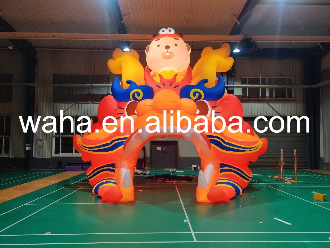 Giant Lunar New Year Dragon Mascot Inflatable, Promotional Advertising Blow up Inflatable for Mall Displays & Parades