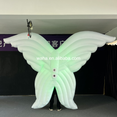 LED Light-Up Angel Wings Inflatable, Durable Advertising Inflatable for Weddings & Art Installations
