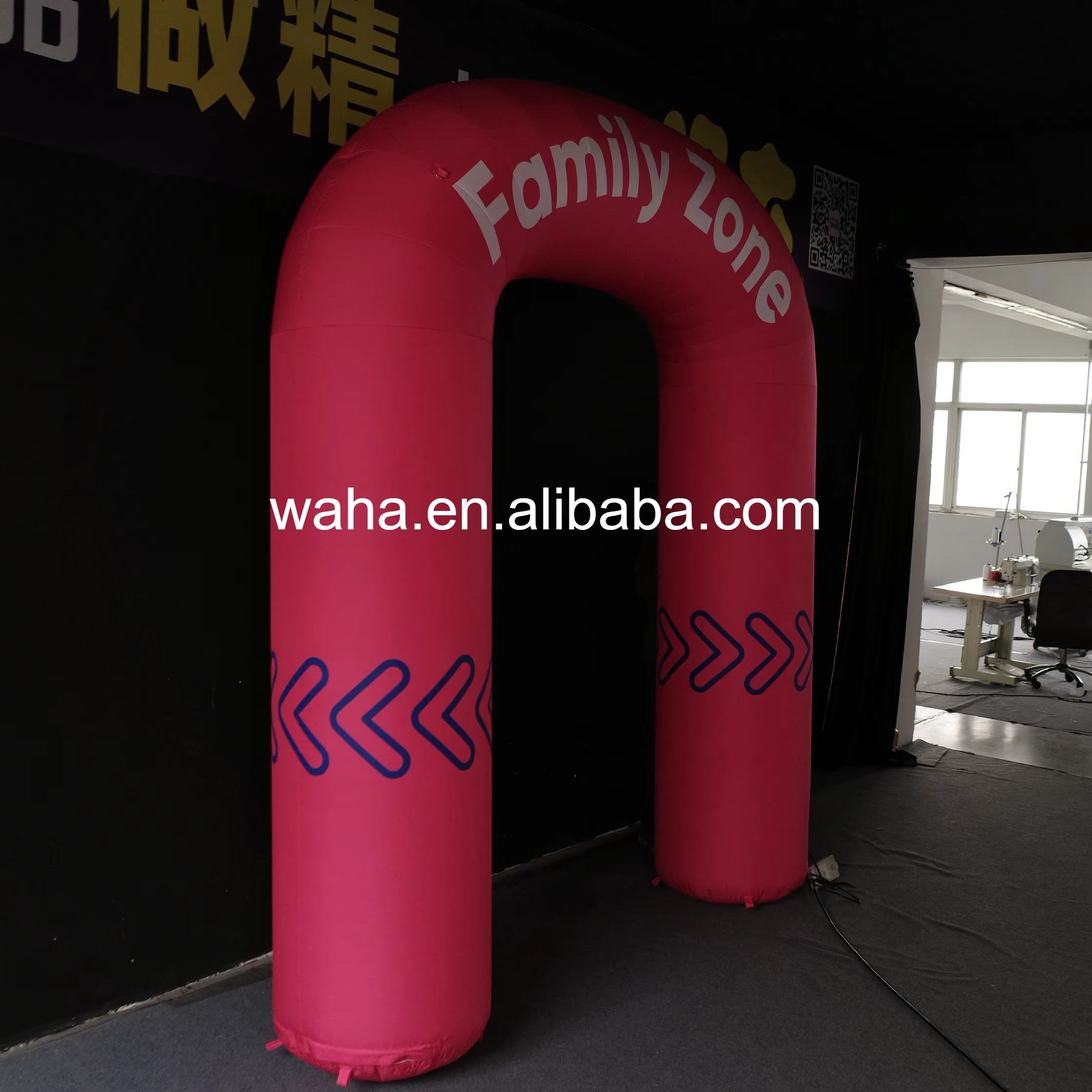Pink Promotional Inflatable Arch, Promotional Advertising Blow up Inflatable for Mall Zones & Themed Areas