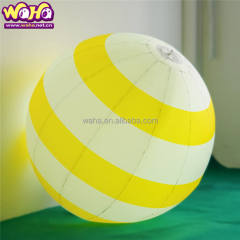 OEM Custom Striped Inflatable Hanging Ball, Commercial Grade Advertising Inflatable for Brand Events & Night Markets
