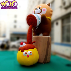 Cartoon Animal Inflatable Sculpture, Promotional Advertising Blow up Inflatable for Kids' Festivals & Themed Cafes