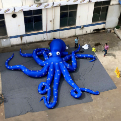 Giant Blue Octopus Inflatable Sculpture, Durable Advertising Inflatable for Ocean Themed Events & Water Parks
