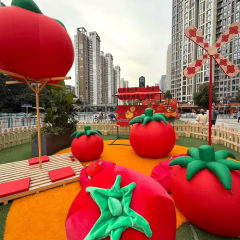 Cute Inflatable Tomato Cartoon Inflatable Vegetable Model for Advertising Inflatables