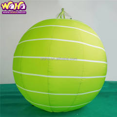 OEM Custom Striped Inflatable Hanging Ball, Commercial Grade Advertising Inflatable for Brand Events & Night Markets