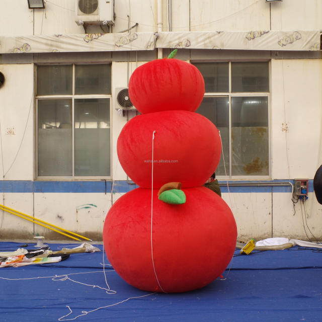 High Quality Stacked Red Apple Inflatable, Heavy-Duty Advertising Inflatable for Long-Term Outdoor Harvest Use