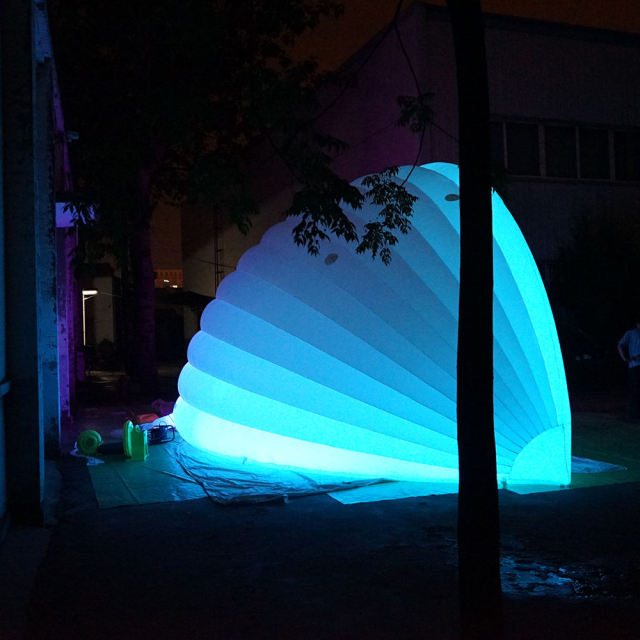 Illuminated Seashell Inflatable Art Installation, Advertising Inflatable for Commercial Decoration & Photo Spots