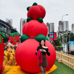 Cute Inflatable Tomato Cartoon Inflatable Vegetable Model for Advertising Inflatables