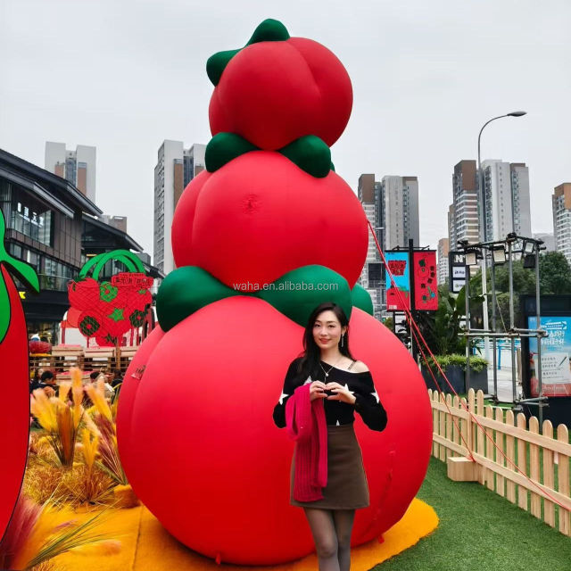Cute Inflatable Tomato Cartoon Inflatable Vegetable Model for Advertising Inflatables