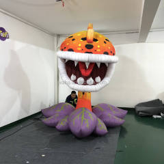 High Quality Giant Man-Eating Plant Inflatable, Heavy-Duty Advertising Inflatable for Long-Term Indoor/Outdoor Halloween Use