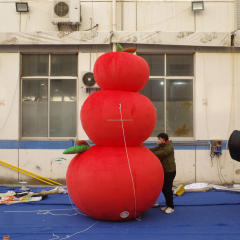 High Quality Stacked Red Apple Inflatable, Heavy-Duty Advertising Inflatable for Long-Term Outdoor Harvest Use