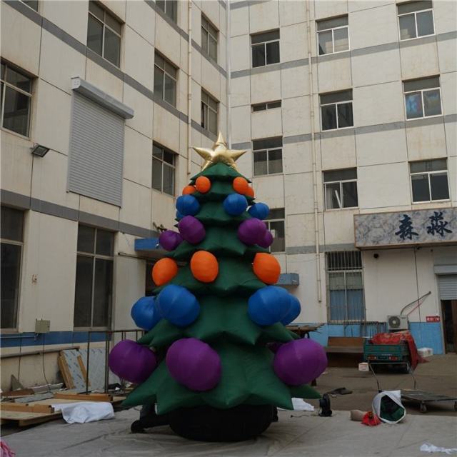 Custom Printed Christmas Tree Inflatable, Personalized Advertising Inflatable for Retail Promotions & Holiday Campaigns