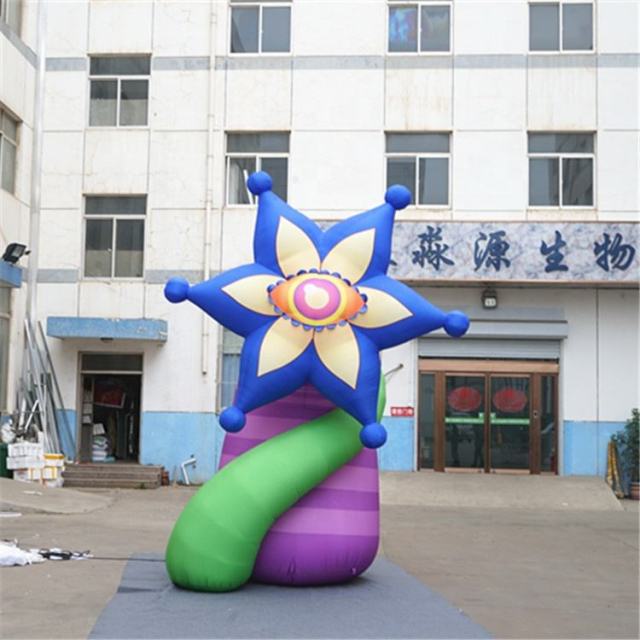 Fantasy Alien Flower Inflatable Sculpture, Durable Advertising Inflatable for Art Installations & Themed Festivals