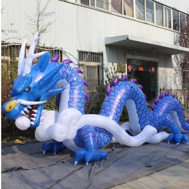 Chinese Dragon Inflatable Sculpture, Durable Advertising Inflatable for Traditional Festivals & Mall Decor