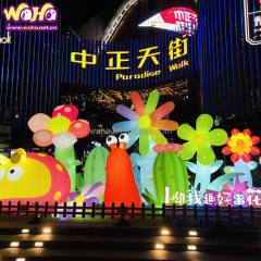 Colorful Mixed Flower Inflatable Set, Promotional Advertising Inflatable for Mall & Wedding Events