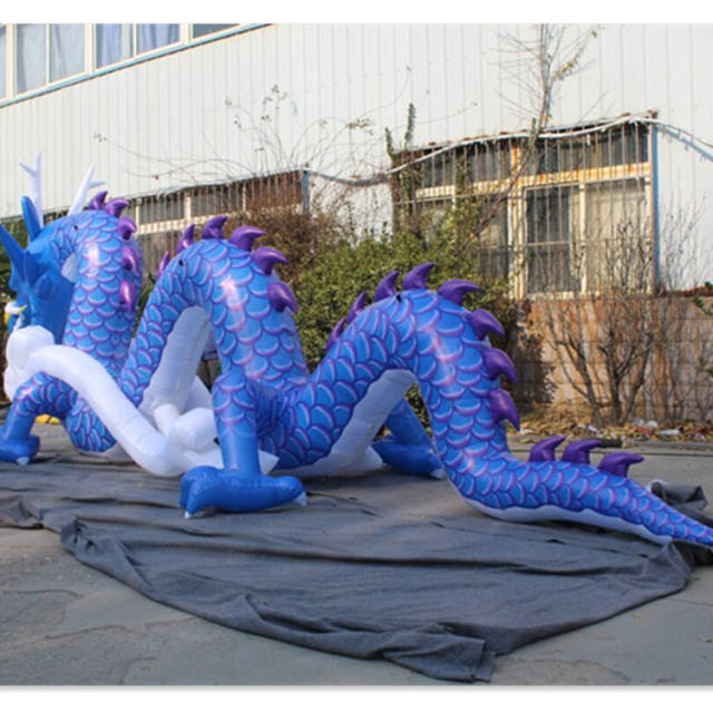 Chinese Dragon Inflatable Sculpture, Durable Advertising Inflatable for Traditional Festivals & Mall Decor