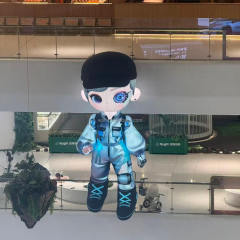 Futuristic Robot Boy Inflatable, Promotional Advertising Inflatable for Mall Tech Events & Carnivals