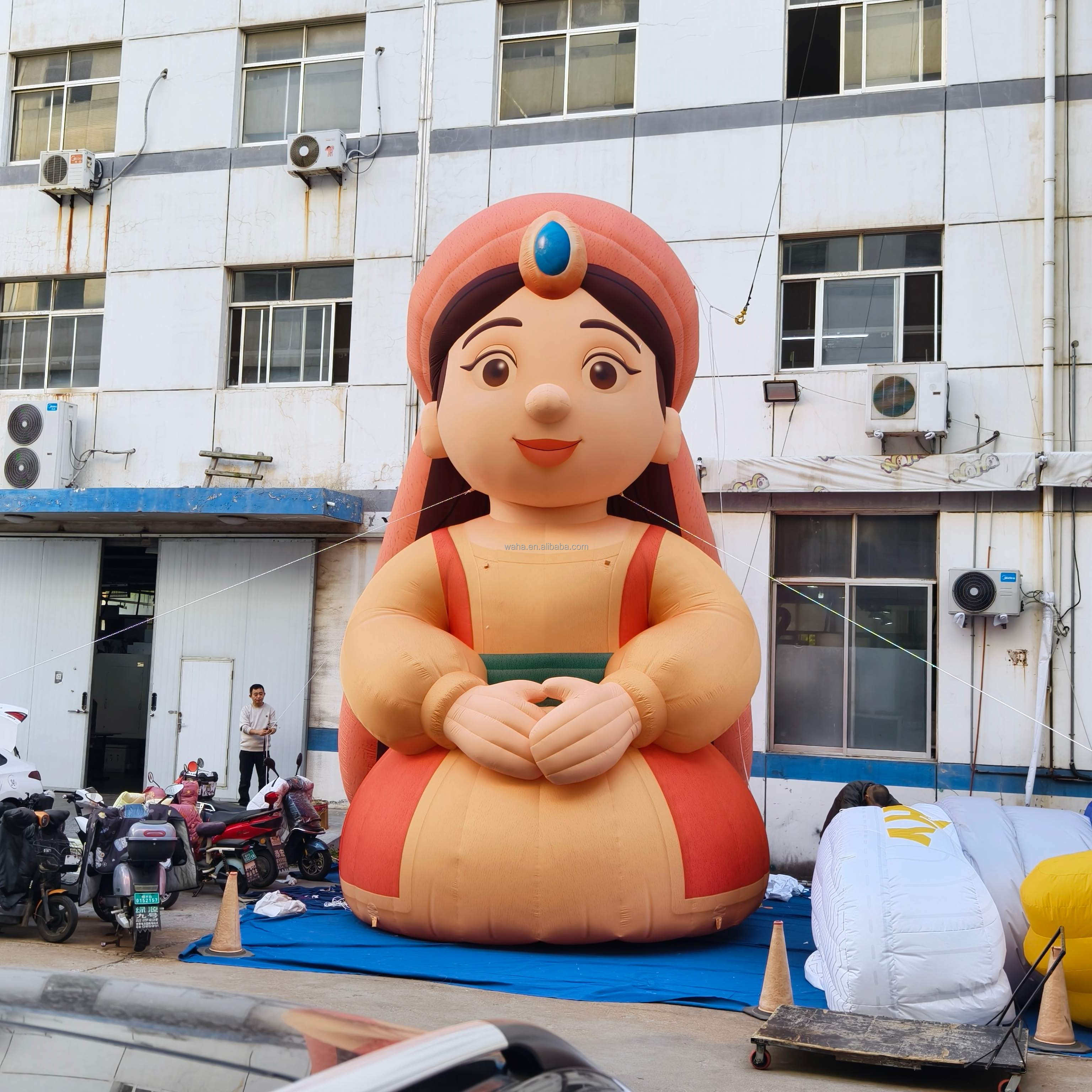 Cartoon Arabian Lady Inflatable Sculpture, Promotional Advertising Inflatable for Festival & Mall Displays