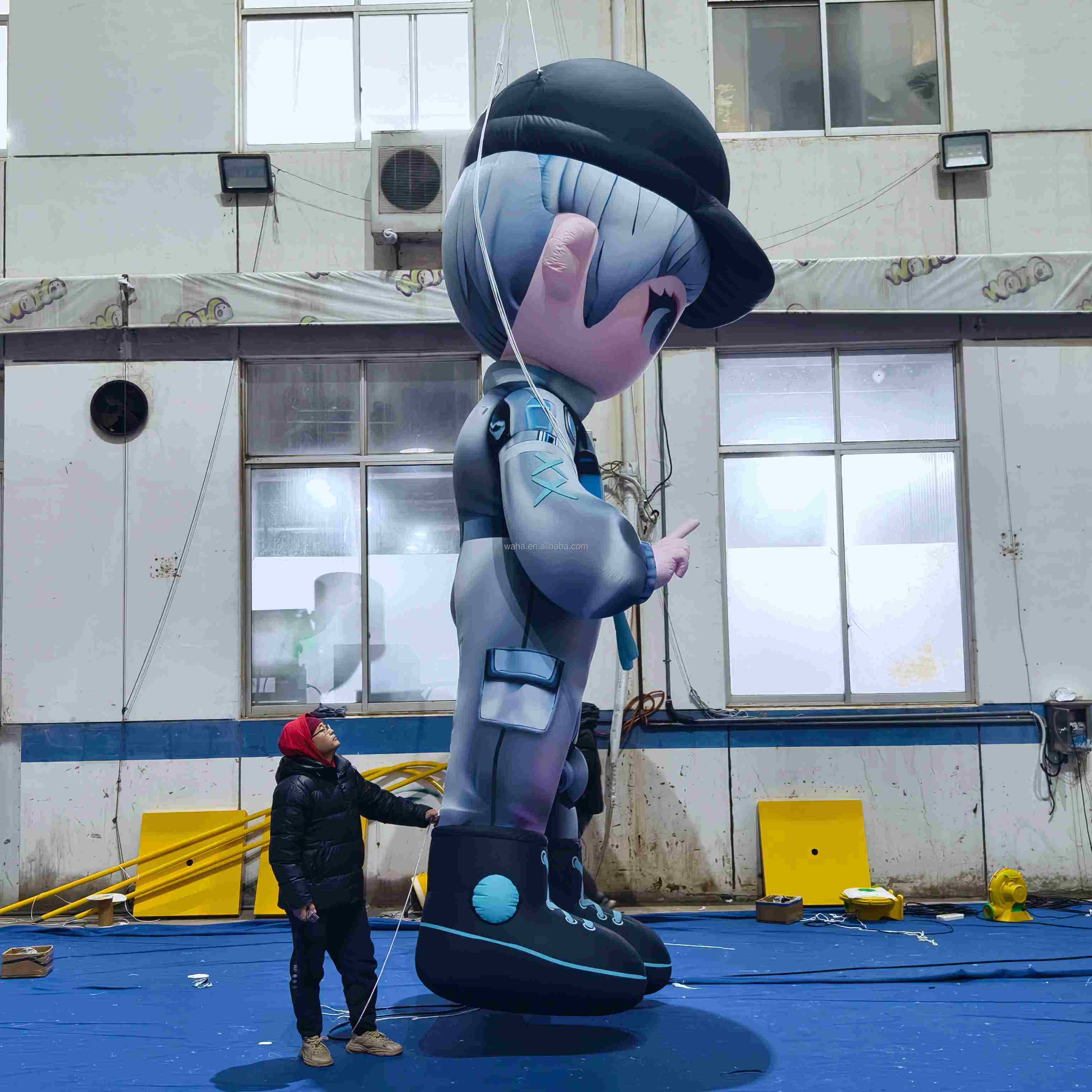 Futuristic Robot Boy Inflatable, Promotional Advertising Inflatable for Mall Tech Events & Carnivals