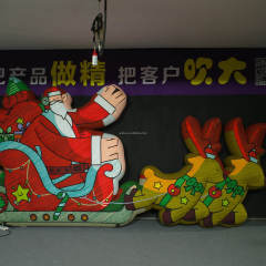 Giant Christmas Santa Reindeer Inflatable, Promotional Advertising Inflatable for Mall & Outdoor Events