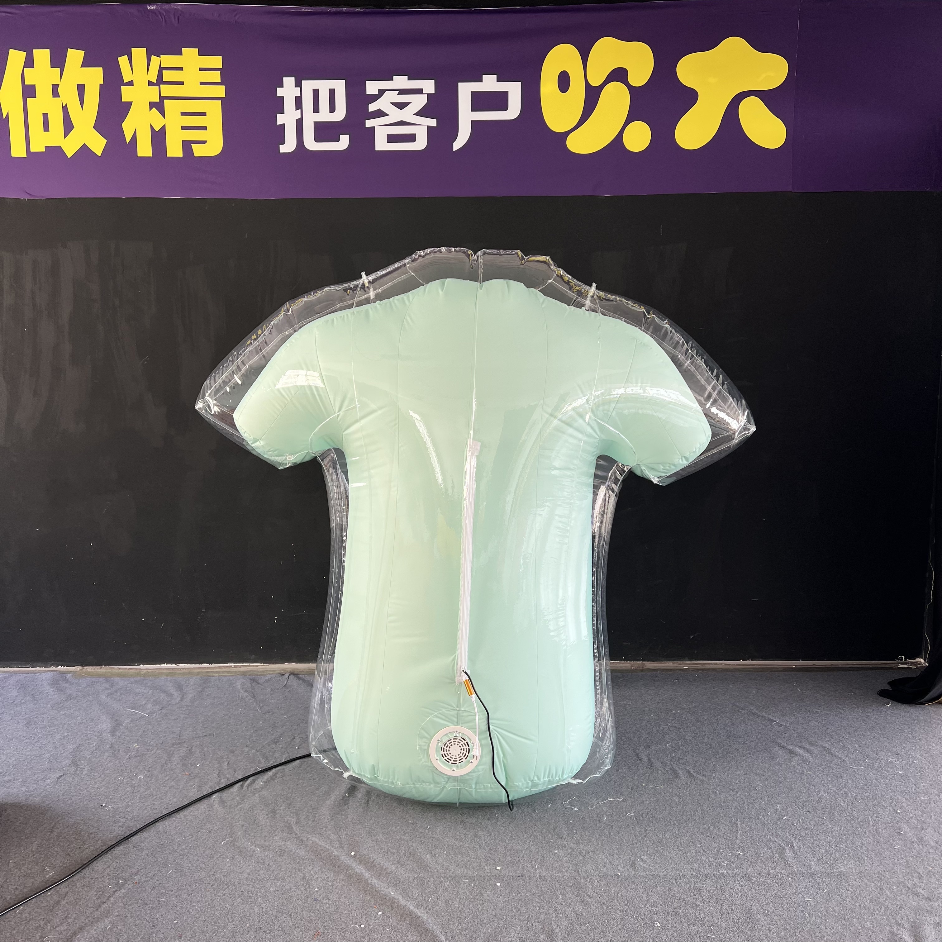 High Quality Clear Double Inflatable T-Shirt, Heavy-Duty Advertising Inflatable for Long-Term Indoor Display