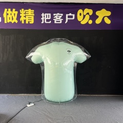 High Quality Clear Double Inflatable T-Shirt, Heavy-Duty Advertising Inflatable for Long-Term Indoor Display