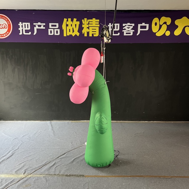 Pink Flower Inflatable, Durable Advertising Inflatable for Spring Decor & Romantic Mall Displays