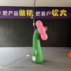 Pink Flower Inflatable, Durable Advertising Inflatable for Spring Decor & Romantic Mall Displays