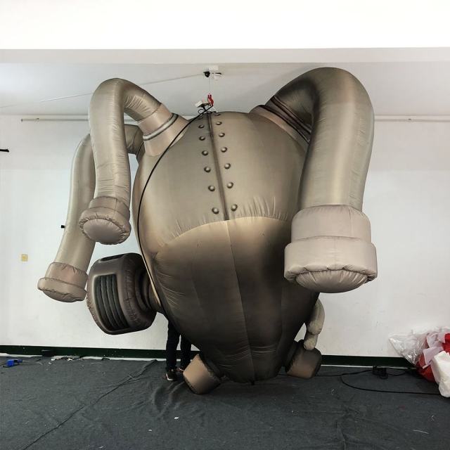 Retro Mechanical Gas Mask Inflatable, Promotional Inflatable for Theme Parties & Haunted Houses