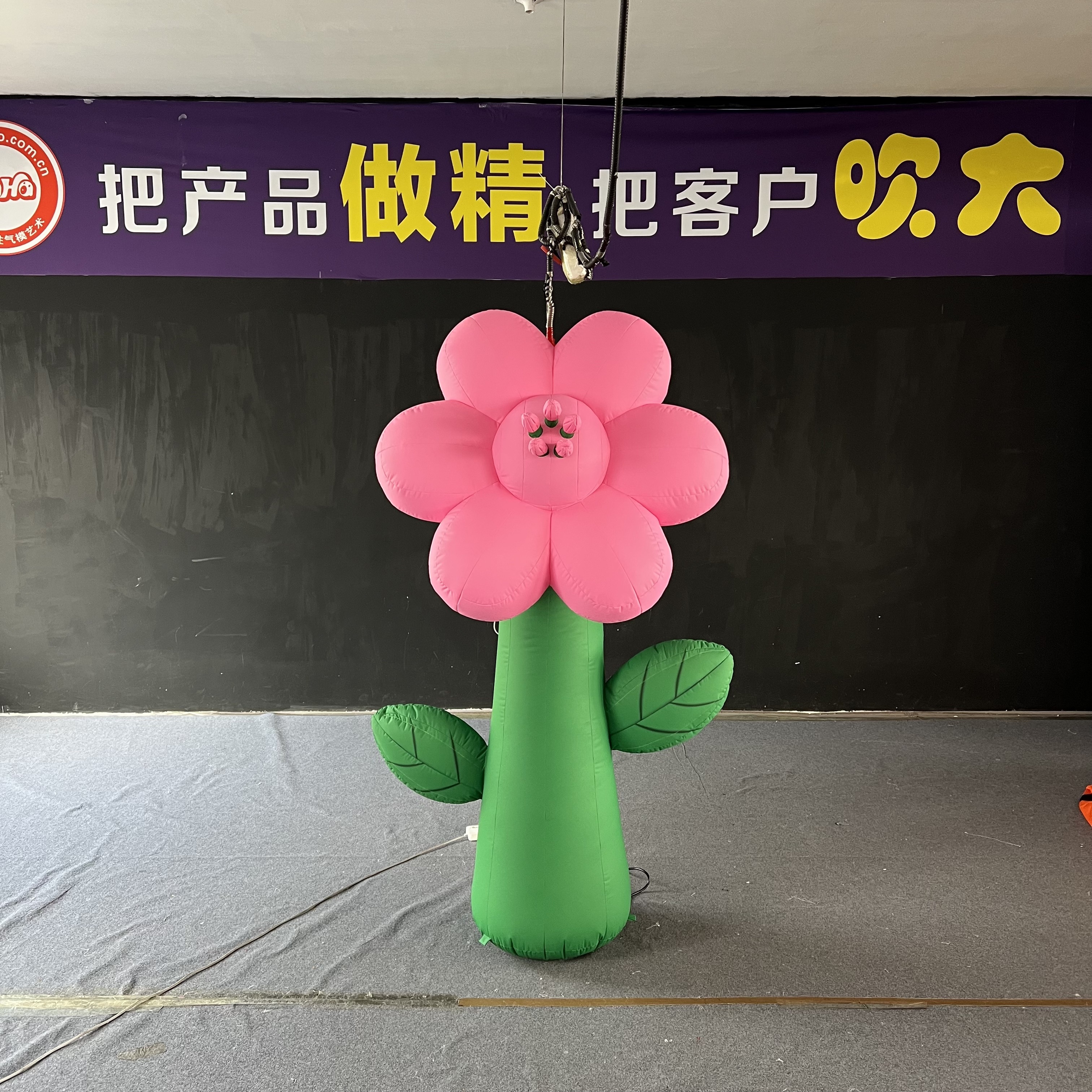 Pink Flower Inflatable, Durable Advertising Inflatable for Spring Decor & Romantic Mall Displays