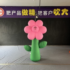 Pink Flower Inflatable, Durable Advertising Inflatable for Spring Decor & Romantic Mall Displays