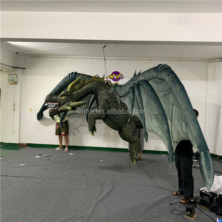Giant Inflatable Dragon, Realistic Western Dragon Inflatable for Halloween & Theme Park Decor