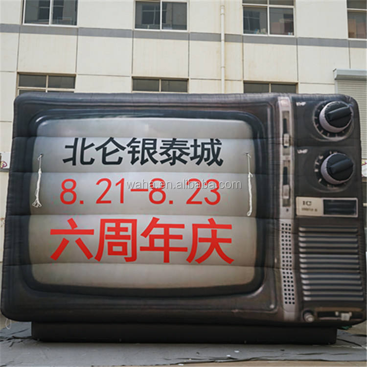 Old-Style TV Inflatable Billboard, Promotional Advertising Inflatable for Shopping Mall & Plaza