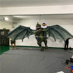 Giant Inflatable Dragon, Realistic Western Dragon Inflatable for Halloween & Theme Park Decor