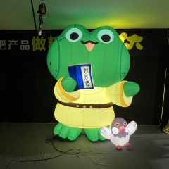 Cartoon Reading Frog Inflatable, Promotional Advertising Inflatable for Kids Events & Library Activities