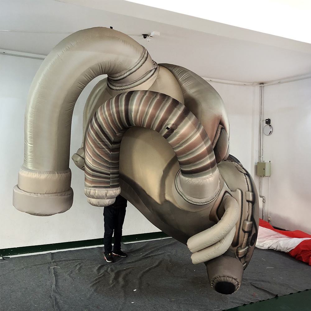 Retro Mechanical Gas Mask Inflatable, Promotional Inflatable for Theme Parties & Haunted Houses