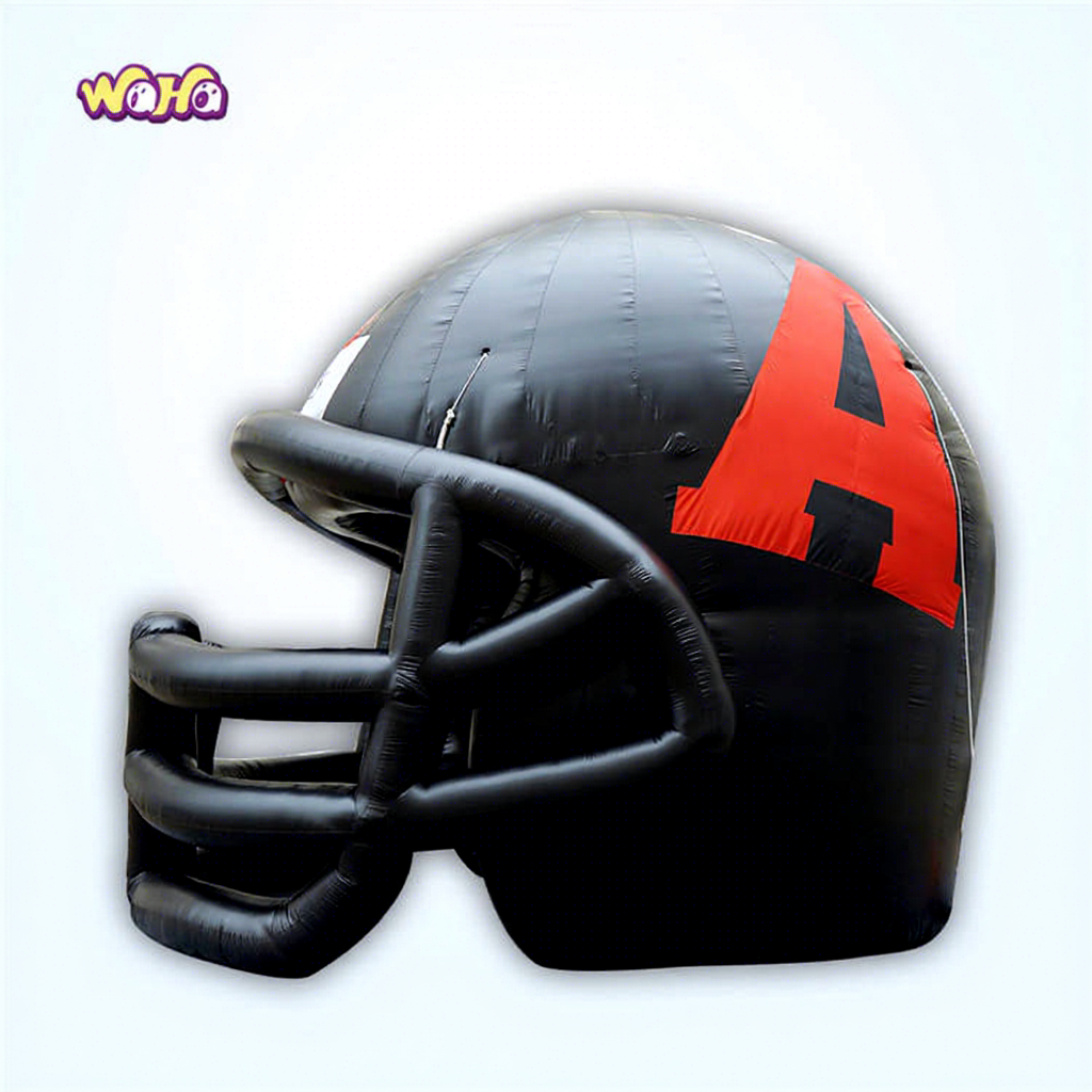 Professional Custom Sports Theme Inflatable Helmet, Premium Advertising Inflatable for Commercial Sports Exhibition