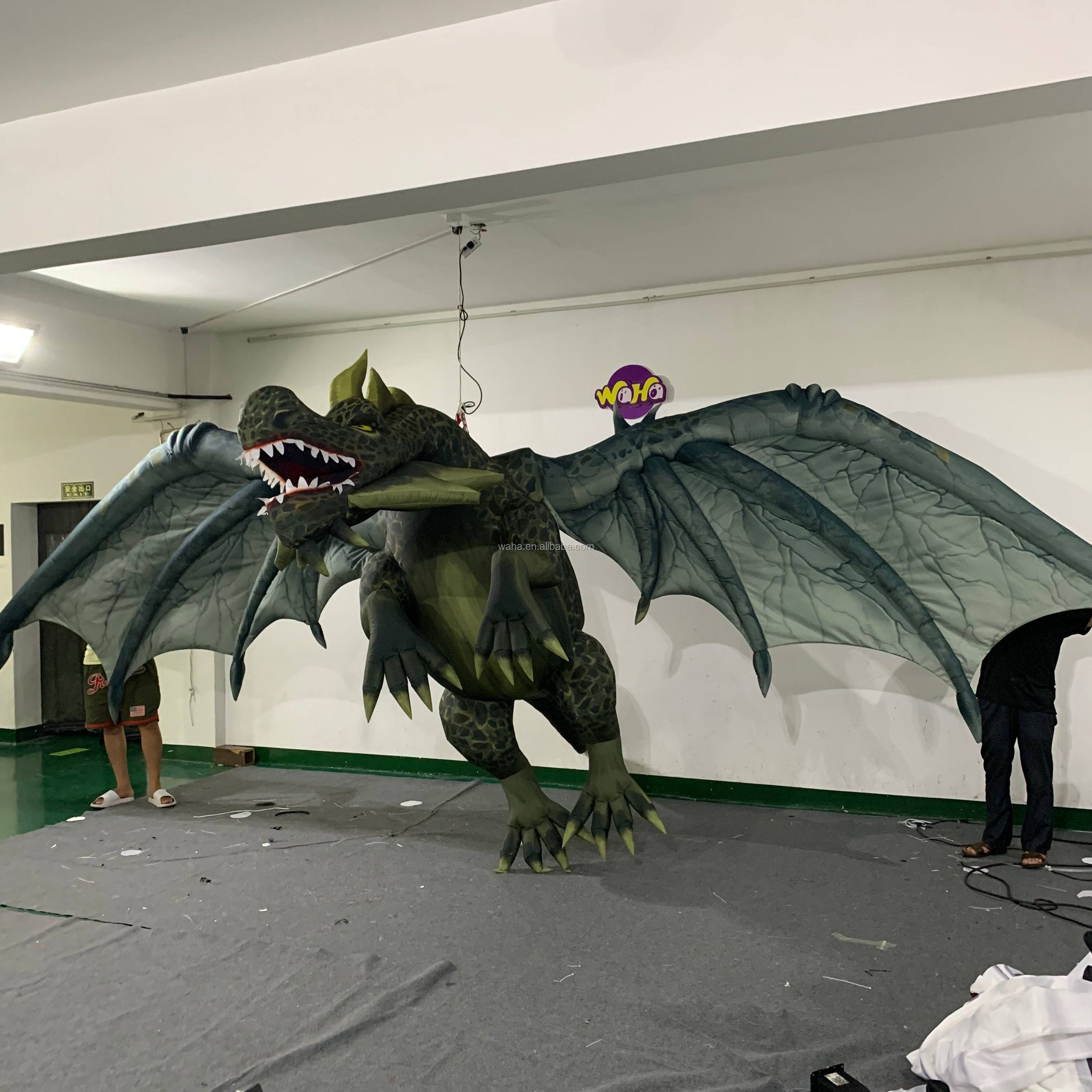 Giant Inflatable Dragon, Realistic Western Dragon Inflatable for Halloween & Theme Park Decor