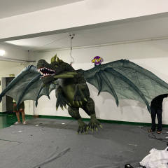 Giant Inflatable Dragon, Realistic Western Dragon Inflatable for Halloween & Theme Park Decor