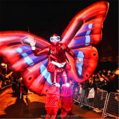 LED Light Butterfly Inflatable Costume, Promotional Butterfly Wings for Festival & Carnival