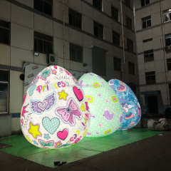 LED Light Easter Egg Inflatables, Promotional Glowing Eggs for Mall & Festival Decor