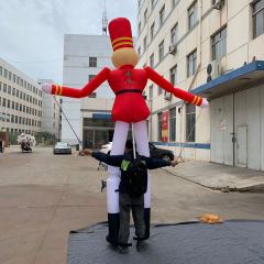 Inflatable Nutcracker Puppet, Promotional Christmas Nutcracker for Street Performance & Festivals