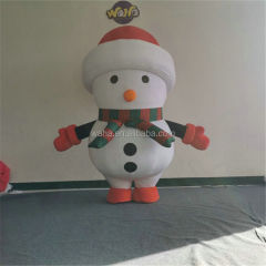 OEM Custom Snowman Inflatable Costume, Commercial Grade Snowman Mascot for Brand Events