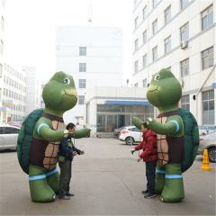 Cartoon Turtle Inflatable Mascot, Promotional Tortoise Outfit for Ocean & Kids Parties