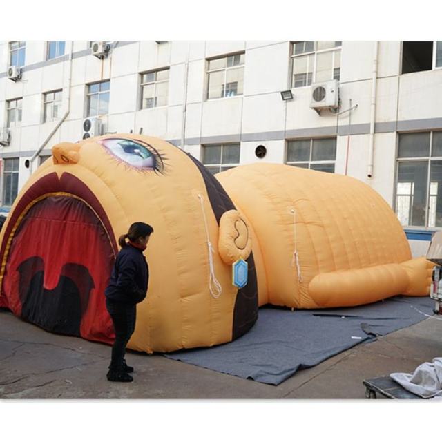 Giant Cartoon Face Inflatable Tent, Funny Head-Shaped Air Structure for Events & Parties