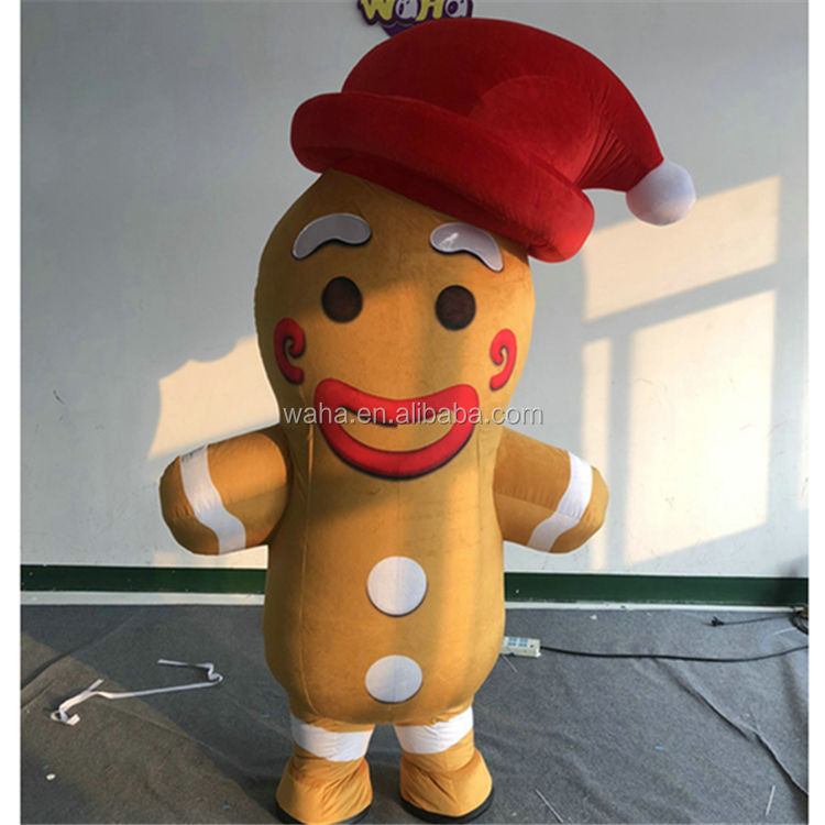 OEM Custom Snowman Inflatable Costume, Commercial Grade Snowman Mascot for Brand Events