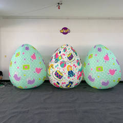 LED Light Easter Egg Inflatables, Promotional Glowing Eggs for Mall & Festival Decor
