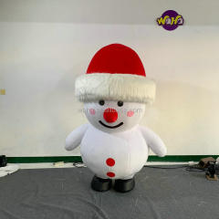 OEM Custom Snowman Inflatable Costume, Commercial Grade Snowman Mascot for Brand Events