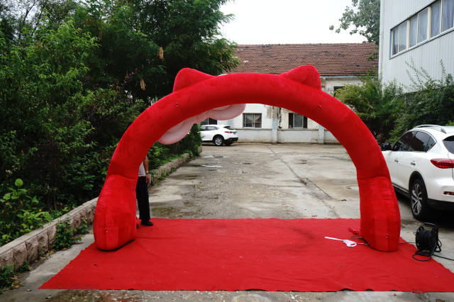 LED Light Inflatable Advertising Arch, Glowing Custom Logo Arch for Events & Promotions