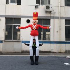 Inflatable Nutcracker Puppet, Promotional Christmas Nutcracker for Street Performance & Festivals