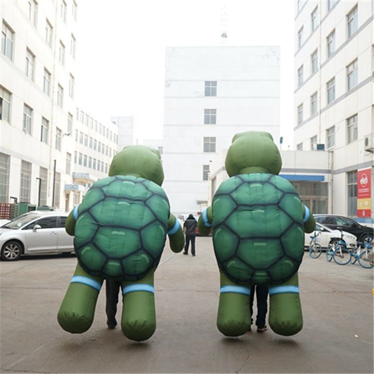 Cartoon Turtle Inflatable Mascot, Promotional Tortoise Outfit for Ocean & Kids Parties